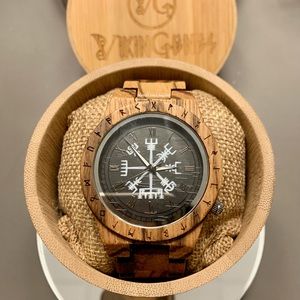 MENS HANDMADE WOODEN WATCH VikinGenes $85 OBO